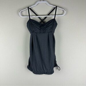 Lululemon Goal Gray Graceful Flow Athletic Athleisure Tank Top Size 4